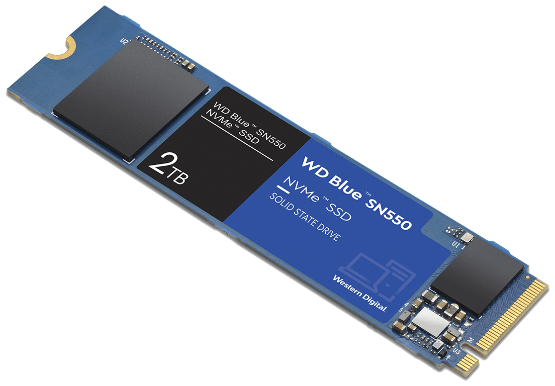SSD накопитель WD Blue SN550 M.2 2280 2 ТБ (WDS200T2B0C) - фото №2