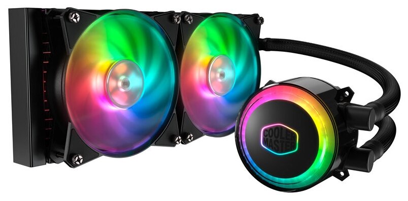 Cooler Master MasterLiquid ML240R RGB (230W, 240mm, ARGB, fans: 2x120mm/66.7CFM/30dBa/2000rpm,