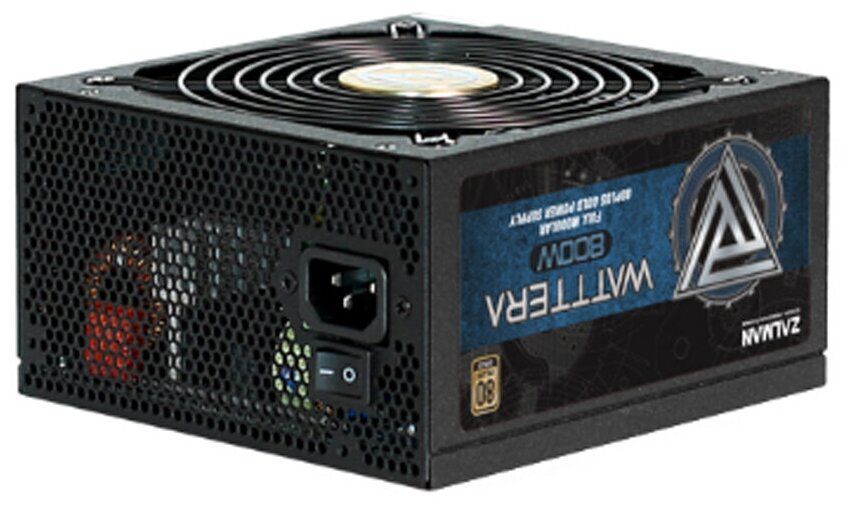 Блок питания 800W Zalman ZM800-EBTII (ATX, 20+4 pin, 135mm fan, 8xSATA, Gold) (ZM800-EBTII)