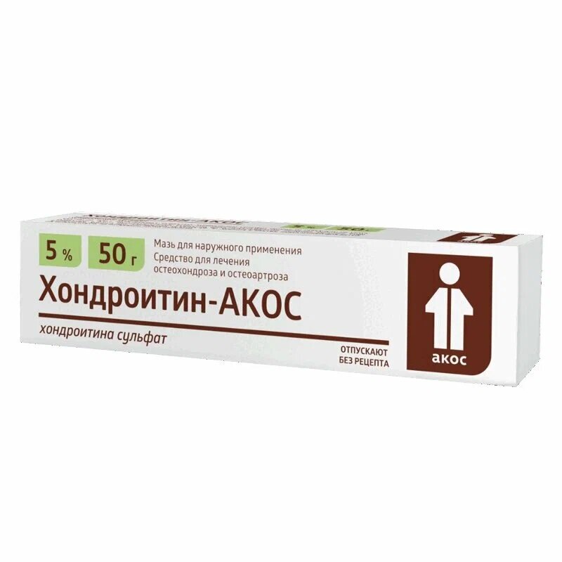 Хондроитин-Акос мазь д/нар. прим., 5%, 50 г, 1 шт.