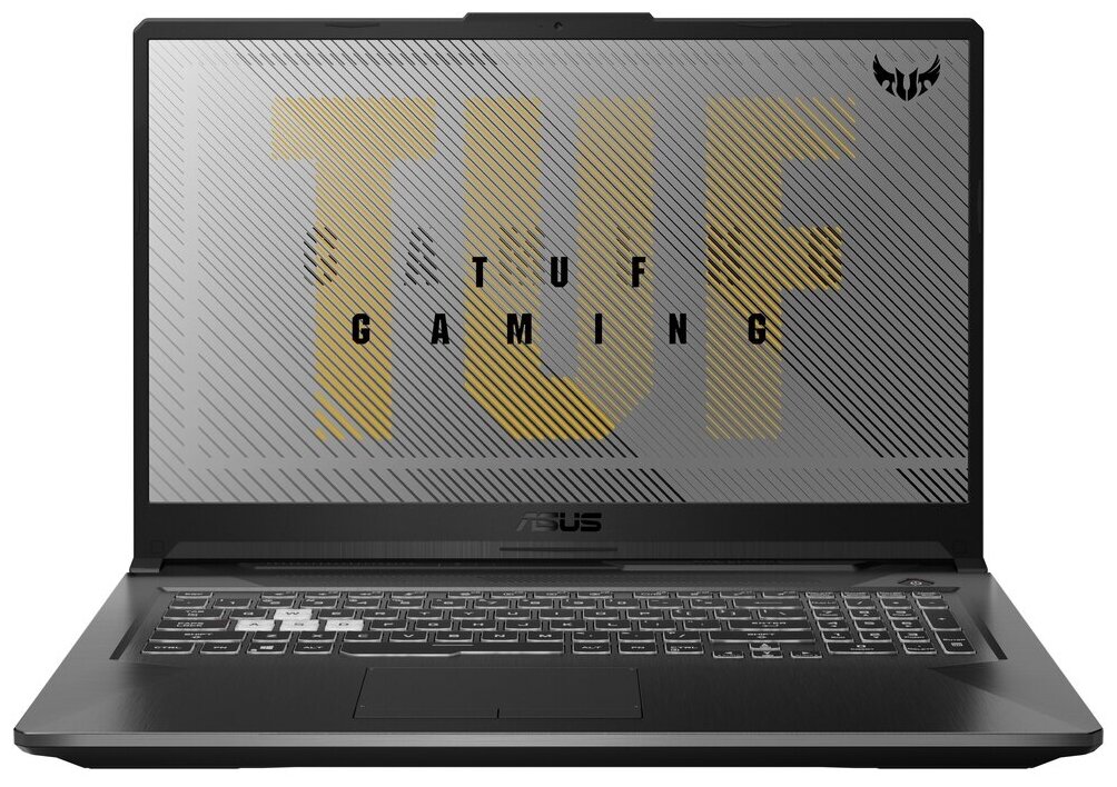 17.3" Ноутбук ASUS TUF Gaming A17 FX706IU-H7119 1920x1080, AMD Ryzen 7 4800H 2.9 ГГц, RAM 16 ГБ, DDR4, SSD 512 ГБ, NVIDIA GeForce GTX 1660 Ti, без ОС, 90NR03K1-M03600, серый