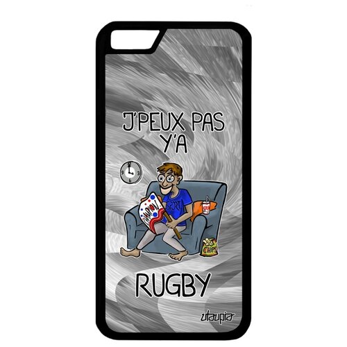 фото Чехол на мобильный apple iphone 6 6s, "не могу - смотрю регби!" спорт шутка utaupia
