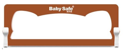 Baby Safe Барьер на кроватку Ушки 180 см XY-002C.CC, 180х42 см, коричневый