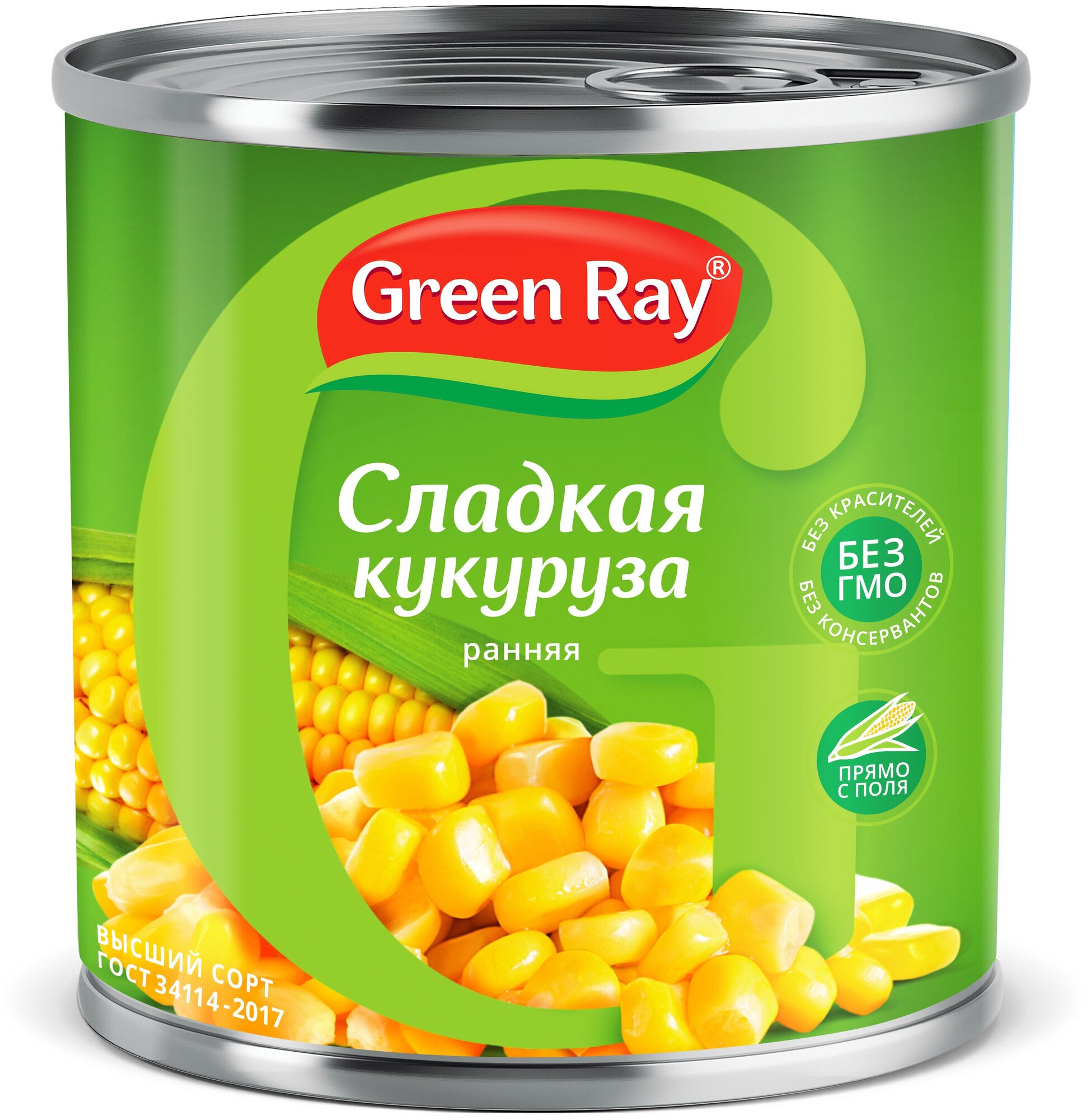 Деликатесная сладкая кукуруза Green Ray