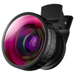 Универсальный объектив для смартфонов Aukey Fisheye Lens 180°, цвет черный (PL-F2) - изображение