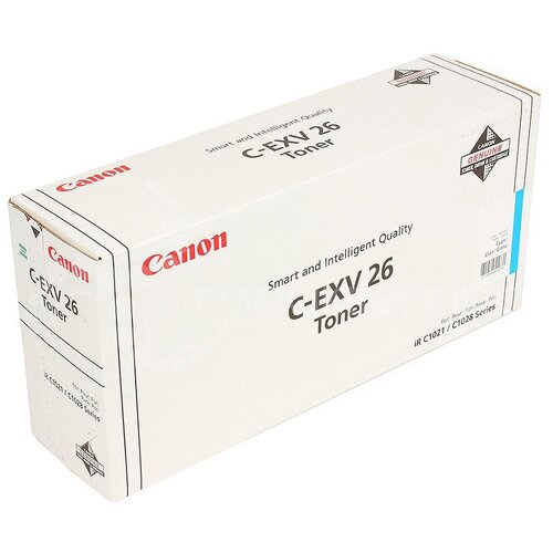 Картридж Canon C-EXV26 C (1659B006), 6000 стр, голубой картридж canon c exv26 m 1658b006 6000 стр пурпурный