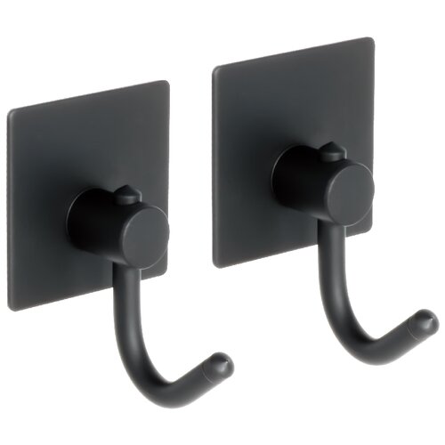 фото Крючок одинарный - 2 штуки fixsen fx-560в черный