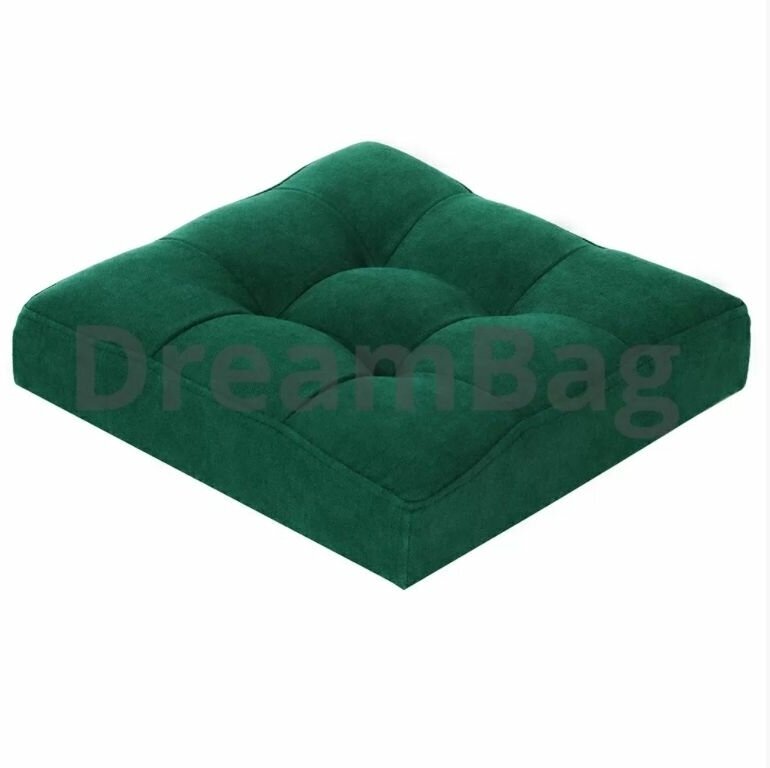 Пуф Dreambag складной темно серый микро вельвет 37х37х40 см - фото №17
