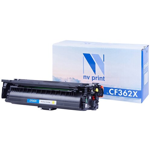 Картридж NV Print CF362X для HP, 9500 стр, желтый картридж print rite pr cf362x для clj m552dn m553dn m553n m553x 9500стр желтый