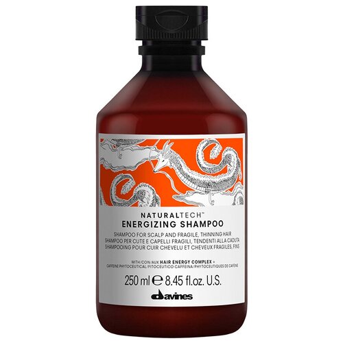 Davines Natural Tech Energizing Shampoo - Давинес Энергетический шампунь против выпадения волос, 250 мл -