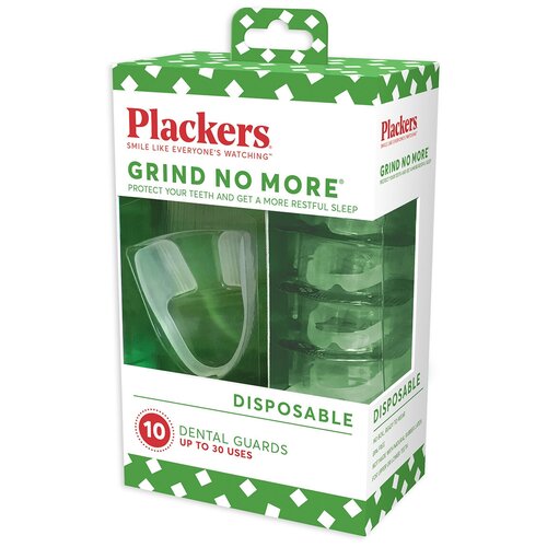 Plackers Grind No More капы при бруксизме, мята, белый