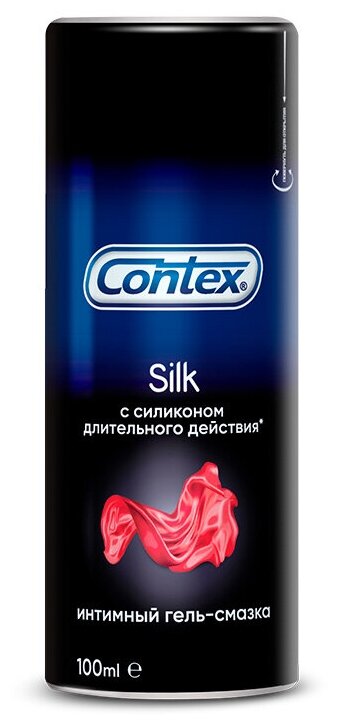 Гель-смазка Contex Silk с силиконом длительного действия