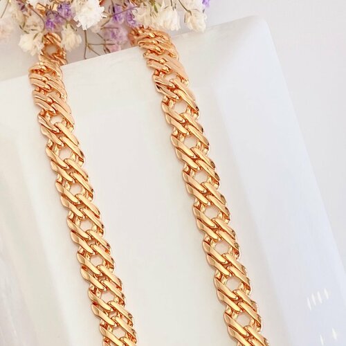 фото Цепь fj fallon jewelry, бижутерный сплав, длина 50 см., золотой