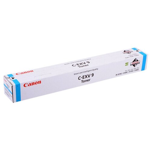 Картридж Canon C-EXV9 C (8641A002), 8500 стр, голубой тонер canon c exv9bk ir 2570 3100 3170 3180 черный оригинальный ресурс 23000 стр 8640a002