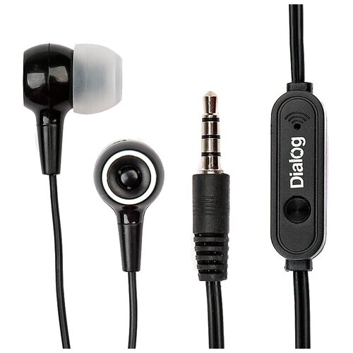 Наушники Dialog ES-10, mini jack 3.5 mm, black