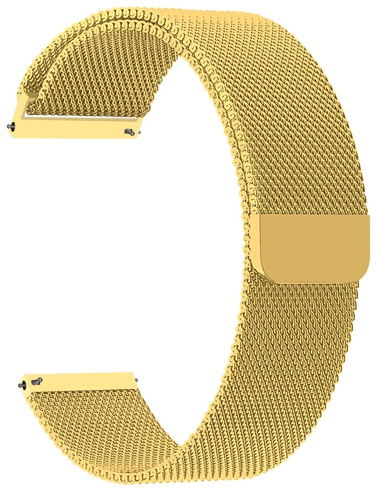 Универсальный ремешок из нержавеющей стали для часов 20 mm LYAMBDA CAPELLA DS-GM-01-20-GL Gold
