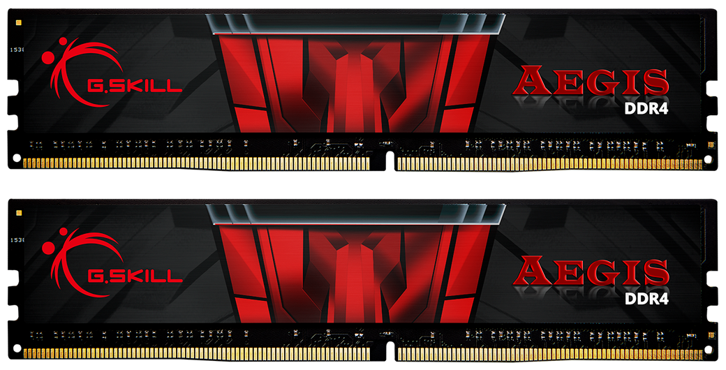 Оперативная память G.skill DDR4 AEGIS 16GB (2x8GB kit) 3200MHz CL16 1.35V F4-3200C16D-16GIS