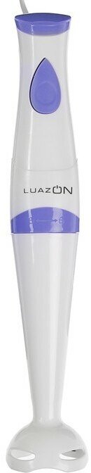 Блендер Luazon LBR-23, погружной, 250 Вт, 1 скорость, бело-фиолетовый (1шт.)