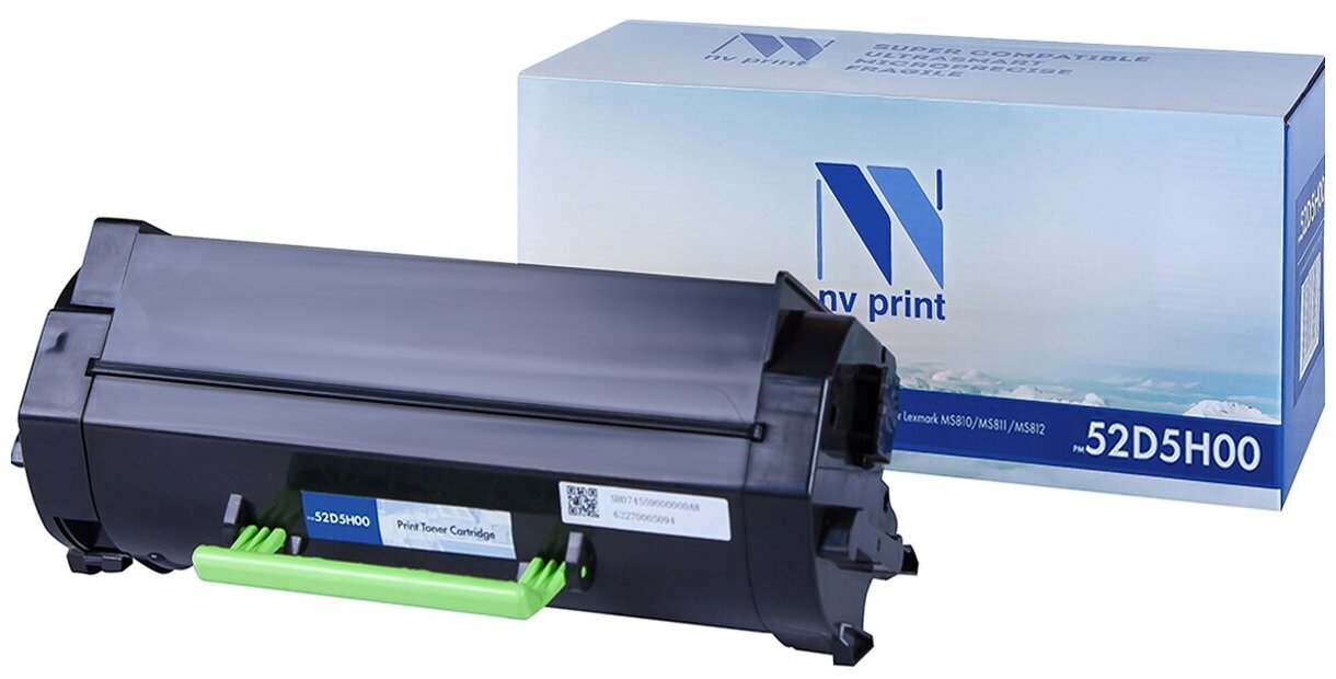 Картридж NV Print 52D5H00 для Lexmark, 25000 стр, черный