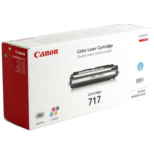 Картридж Canon 717C (2577B002), 4000 стр, голубой