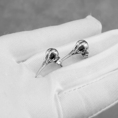 Серьги пусеты, размер 18 мм, серебряный