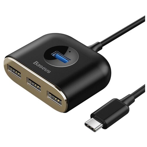 USB-концентратор Baseus Square Round CAHUB-BY01 разъемов 5 17 см черный 113900₽