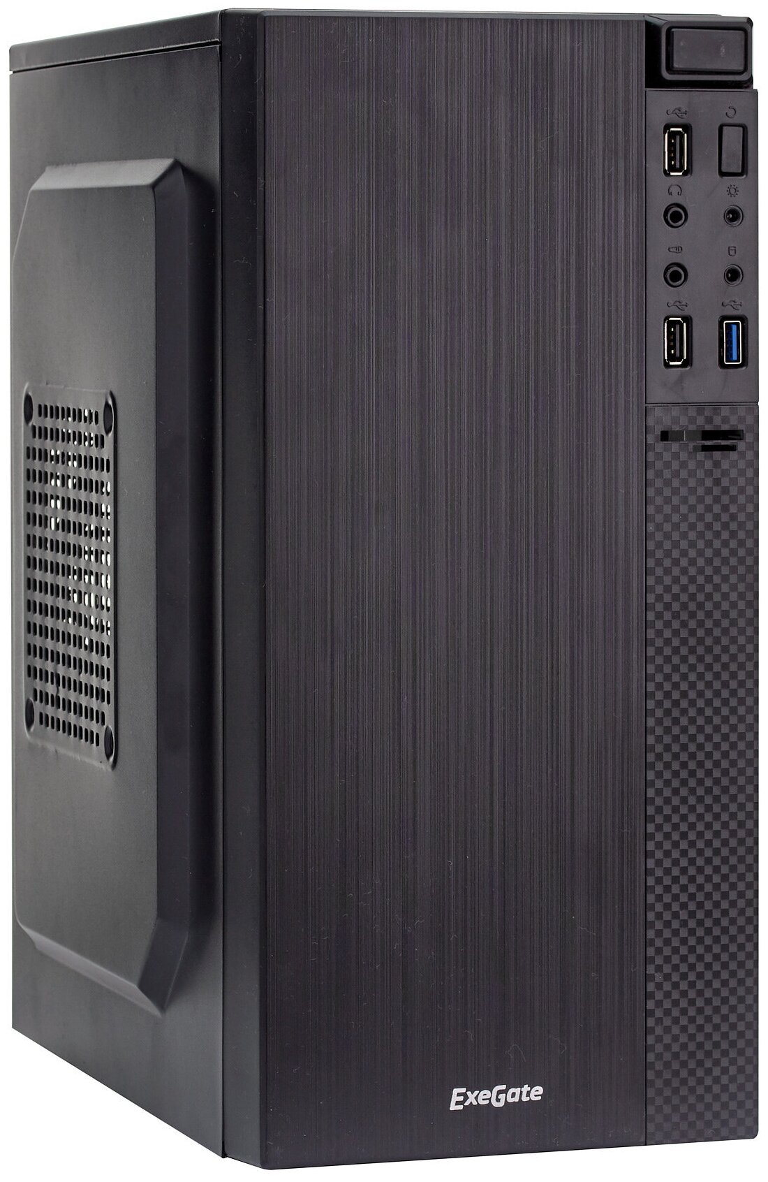 Minitower Exegate (baa-104u) Black Micro ATX 350W (24+4пин) (ex277804rus) .