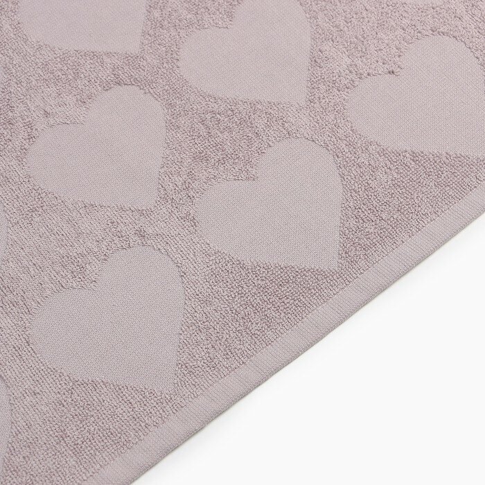 Полотенце махровое Love Life "Hearts" 30 х 50 см, светло-розовый, 100 процентов хл, 450 гр/м2 - фотография № 4