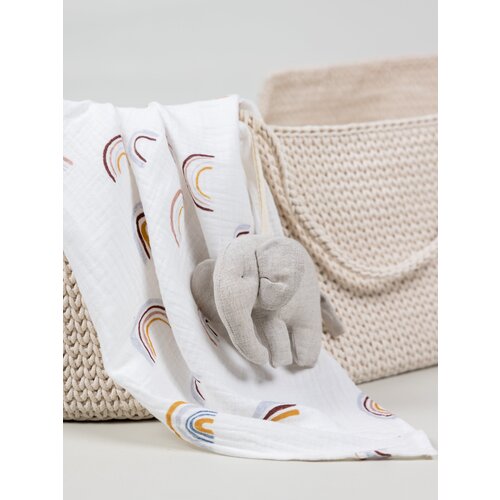 Подвесы из льна слон для тренажера Монтессори