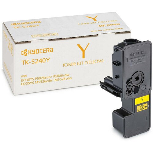 Тонер-картридж Kyocera TK-5240Y для P5026cdn/cdw, M5526cdn/cdw желтый (3 000 стр.)