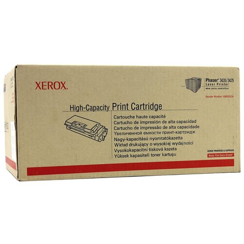 Картридж Xerox 106R01034, 10000 стр, черный картридж 106r01034