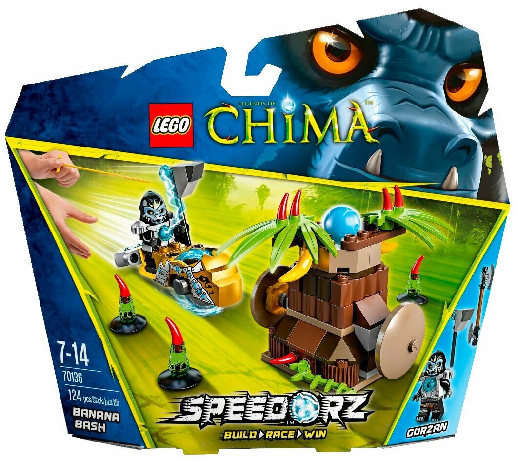 Конструктор LEGO Legends of Chima 70136 Банановый удар, 124 дет.