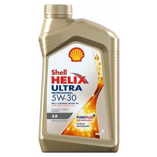 фото Синтетическое моторное масло shell helix ultra professional ab 5w-30 1 л