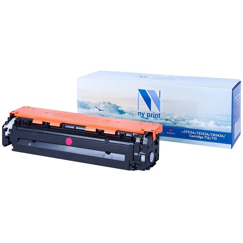 Картридж NV Print CF213A/CE323A/CB543A/716/731 Magenta для HP и Canon, 1600 стр, пурпурный картридж solution print cf213a cb543a ce323a