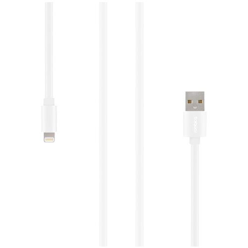 Кабель Rombica Digital USB - Lightning MFI (MR-01), 1 м, white кабель rombica digital mr 01 интерфейс lightning to usb длина 1 м цвет красный