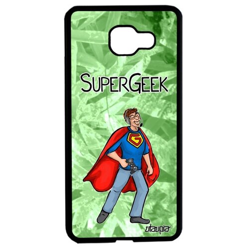 фото Чехол на смартфон samsung galaxy a5 2016, "супергик" смешной геймер utaupia