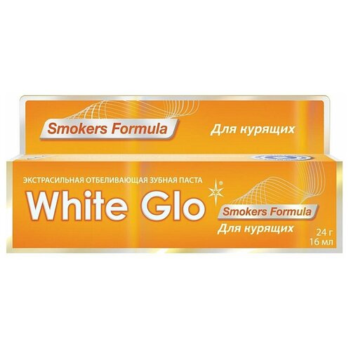 Зубная паста White Glo Для курящих, 16 мл, yellow