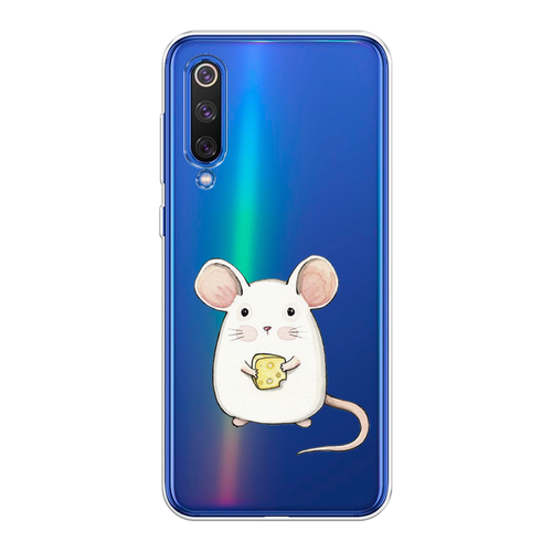 Силиконовый чехол на Xiaomi Mi9 SE / Сяоми Ми 9 SE Мышка, прозрачный силиконовый чехол на xiaomi mi9 se сяоми ми 9 se scrooge supergold прозрачный