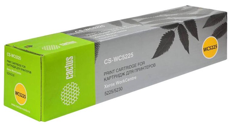 Картридж лазерный Cactus CS-WC5225 106R01305 черный (30000стр.) для Xerox WorkCentre 5225/5230