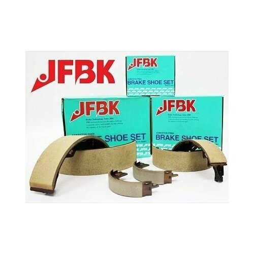 Колодки тормозные барабанные задние jFBK для Toyota Avensis, Corolla, Matrix, Rav4 III - IV арт. FN1299