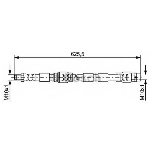 1 987 481 589_шланг тормозной передний!\ BMW X5/X6 E70/E71 3.0-4.8/3.0D 07> BOSCH 1987481589 1шт.