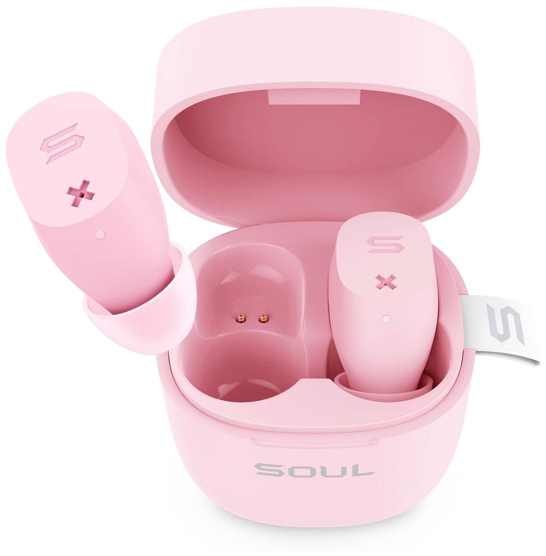 Гарнитура Soul ST-XX, Bluetooth, вкладыши, розовый матовый [80000625]