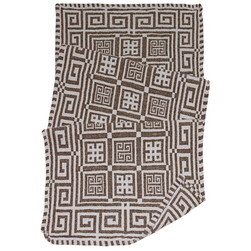 фото Белорусский лён полотенце греческое банное 55х125 см коричневый