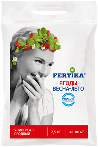 <b>Удобрение</b> FERTIKA Универсал Ягодный <span>тип <b>удобрений</b>: минеральное, назначение: для плодово-ягодных культур, воздействие: стимуляция роста и питание</span>