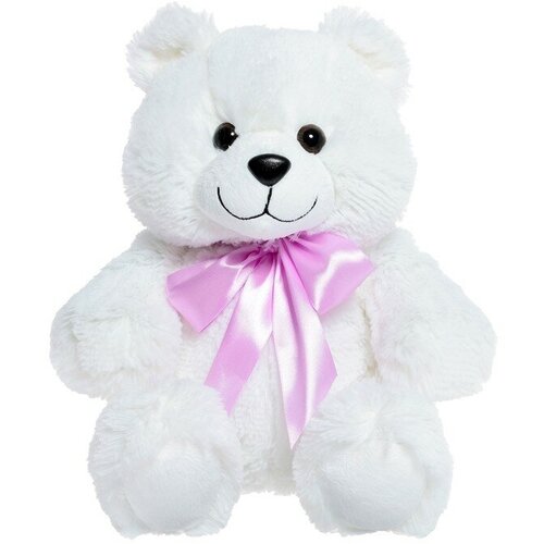 Мягкая игрушка «Медведь Джуниор» цвет белый, 33 см