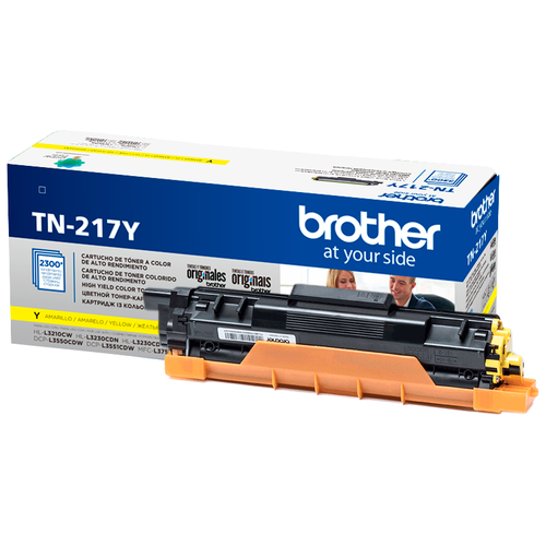 Картридж Brother TN-217Y, 2300 стр, желтый тонер картридж brother tn217y 2300стр желтый