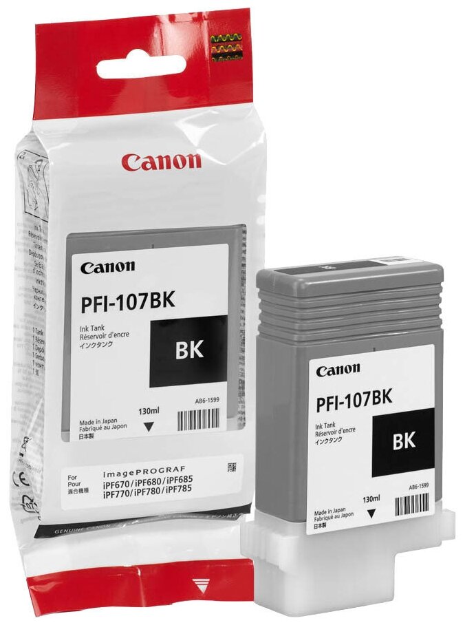 Картридж Canon PFI-107BK (6705B001) июль 2023 года