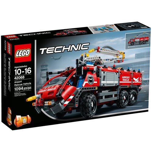 Конструктор LEGO Technic 42068 Автомобиль спасательной службы аэропорта, 1094 дет. конструктор lego technic 42068 автомобиль спасательной службы аэропорта 1094 дет