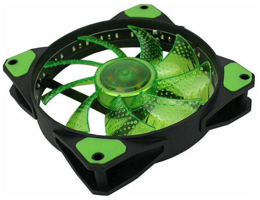 Система охлаждения для корпуса GameMax Galeforce 32 x Green LED, черный/зеленый - фото №1