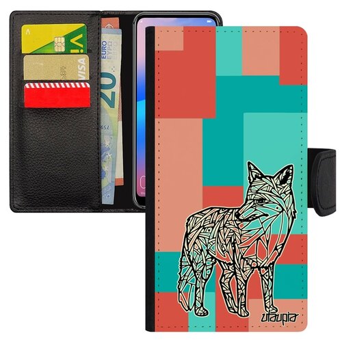 фото Чехол-книжка для мобильного galaxy s8, "лиса" лисица лис utaupia